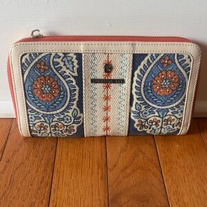 Spartina 449 Paisley Blue and Cream Wallet